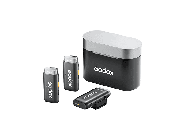 Micrófono Godox Lavalier Inalámbrico Doble Sony WEC-S Kit 2 para Cámaras Sony y Dispositivos Móvile