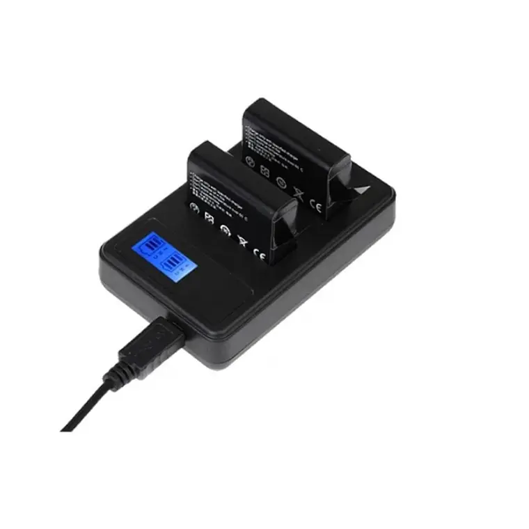 Cargador Doble Iluminus para Baterías Canon LP-E10 - USB 2