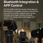 Trigger Inalámbrico Godox X3Pro C TTL con Pantalla Táctil para Cámaras Canon 10