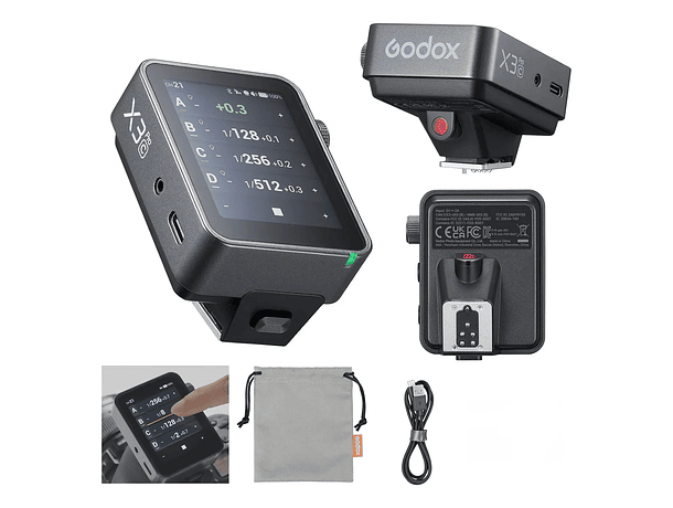 Trigger Inalámbrico Godox X3Pro S TTL con Pantalla Táctil para Cámaras Sony