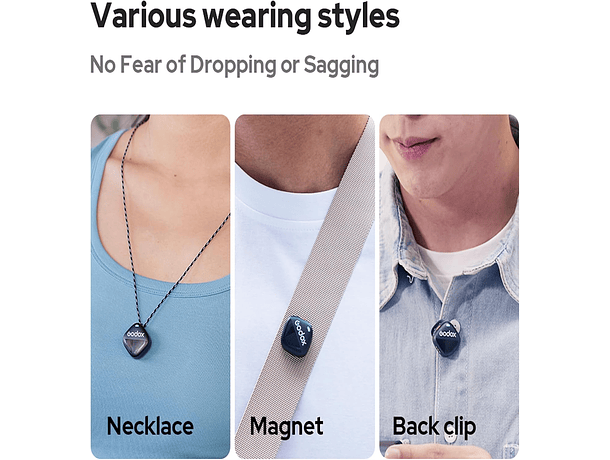 Micrófono Lavalier Inalámbrico Godox Cube-SL Kit 1 con Conector Lightning