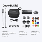 Micrófono Lavalier Inalámbrico Doble Godox Cube-SL Kit 2 con Conector Lightning 8