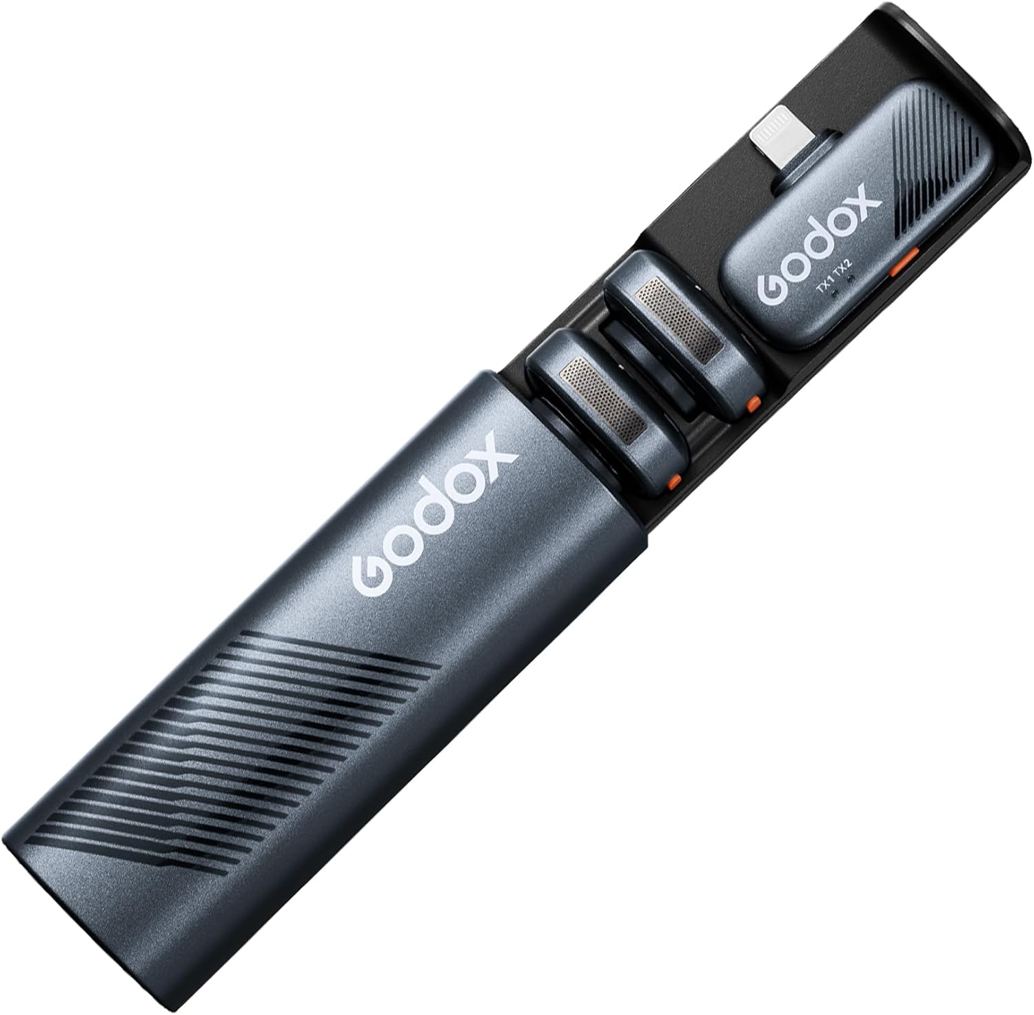 Micrófono Lavalier Inalámbrico Doble Godox Cube-SL Kit 2 con Conector Lightning 1