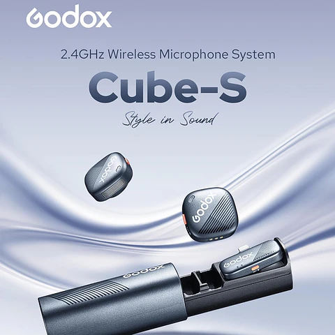 Micrófono Lavalier Inalámbrico Doble Godox Cube-SL Kit 2 con Conector Lightning