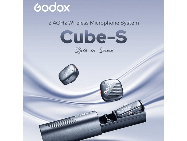 Micrófono Lavalier Inalámbrico Doble Godox Cube-SL Kit 2 con Conector Lightning