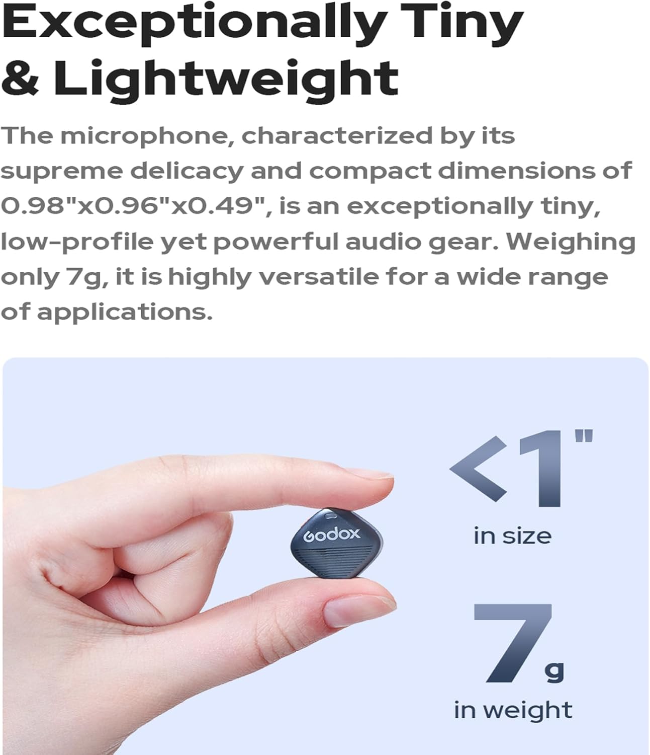 Micrófono Lavalier Inalámbrico Doble Godox Cube-SL Kit 2 con Conector Lightning 4