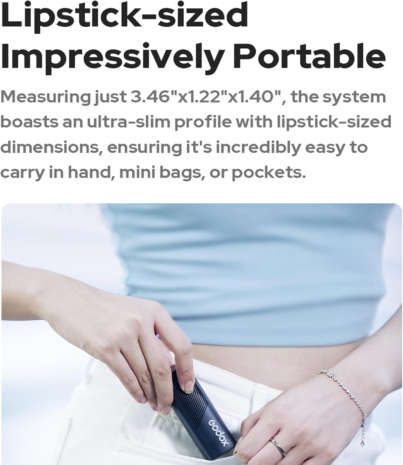 Micrófono Lavalier Inalámbrico Doble Godox Cube-SL Kit 2 con Conector Lightning 5