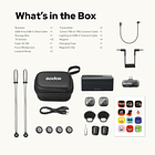 Micrófono Lavalier Inalámbrico Doble Godox Cube-C Combo Kit 2 para Cámaras, USB-C y Lightning 7