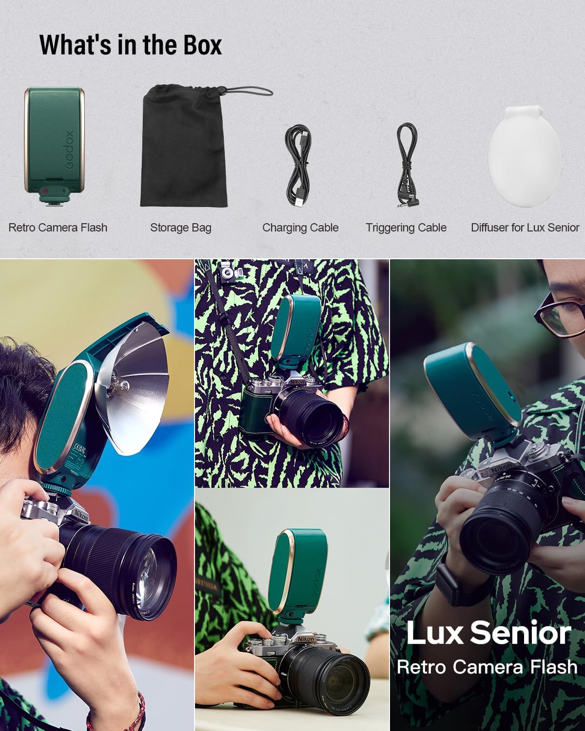 Flash de Cámara Retro Godox LUX Senior 9