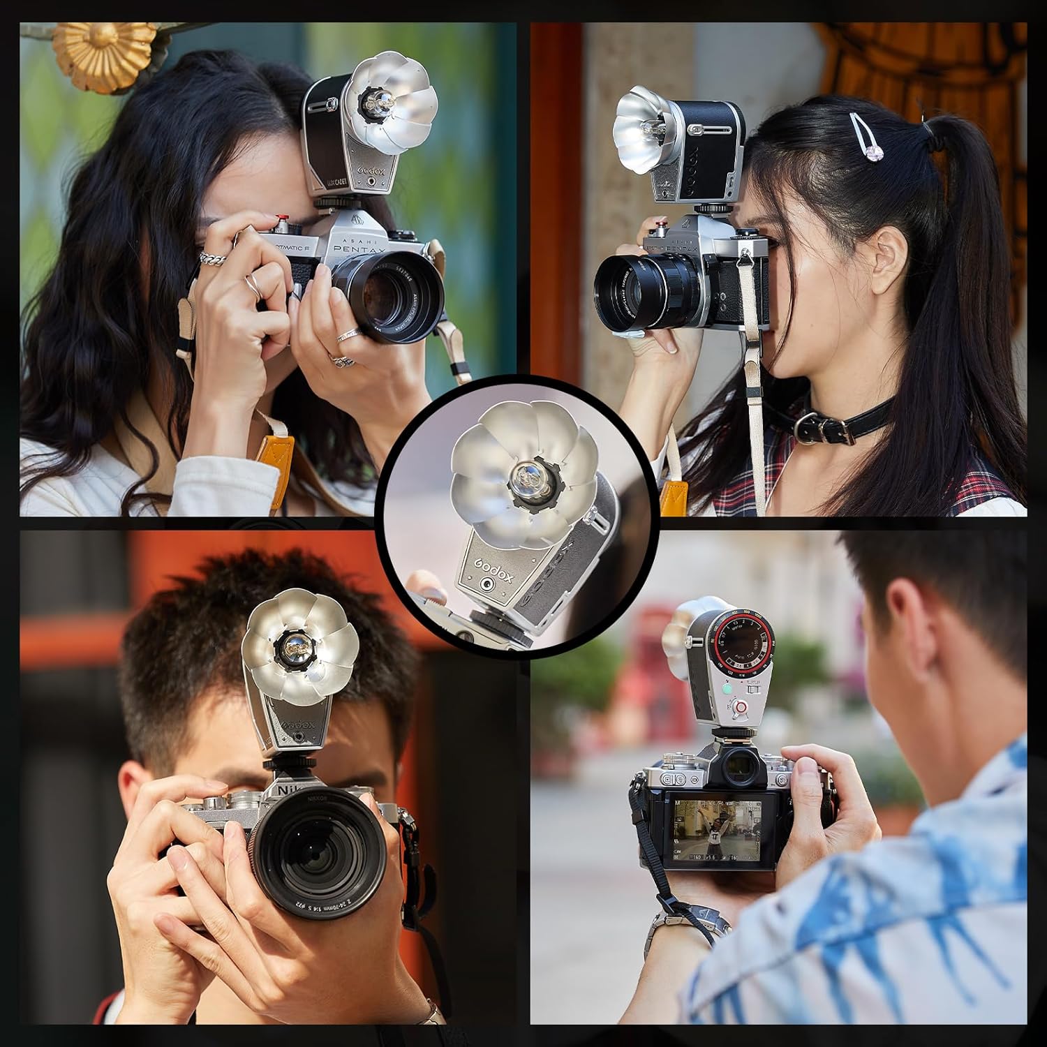 Flash de Cámara Vintage Godox Lux Cadet Compatible con Múltiples Marcas 2