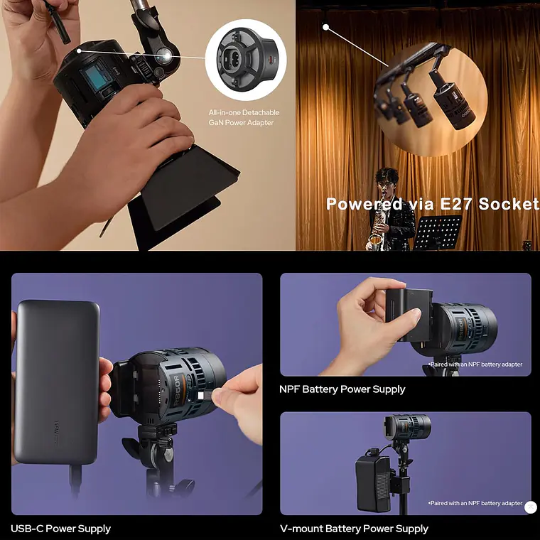 Luz LED RGB Godox KNOWLED MS60R para Video 3