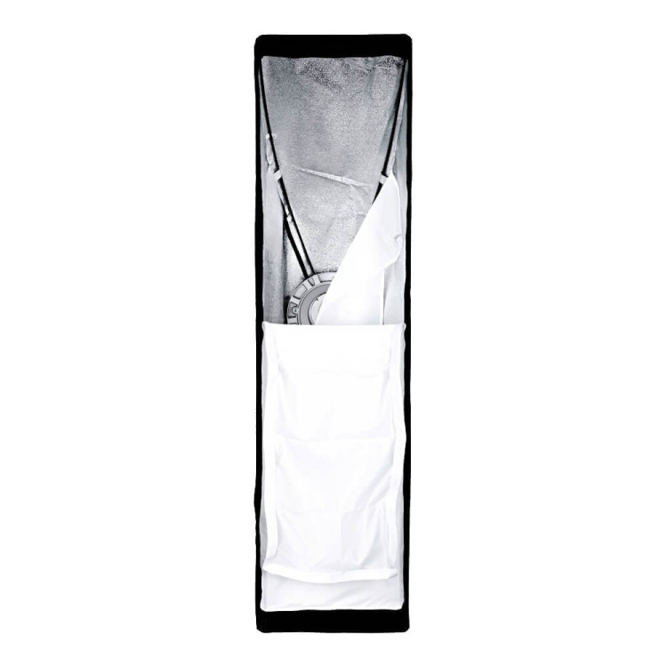 Softbox Godox de 30 × 120 cm con Grilla y Montura Bowens 3