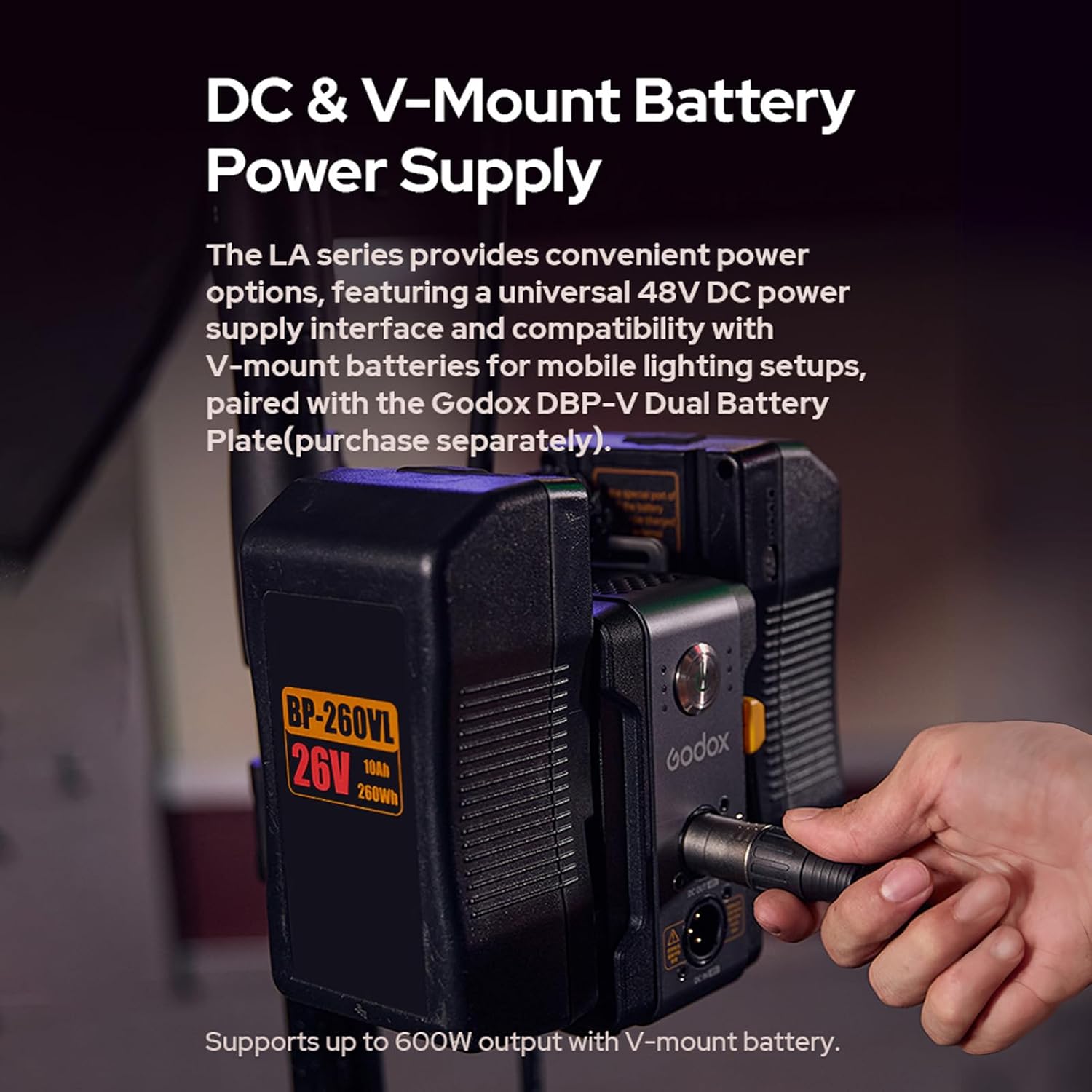 Luz LED Bicolor Godox Litemons LE300Bi de 320 W Blanca 9