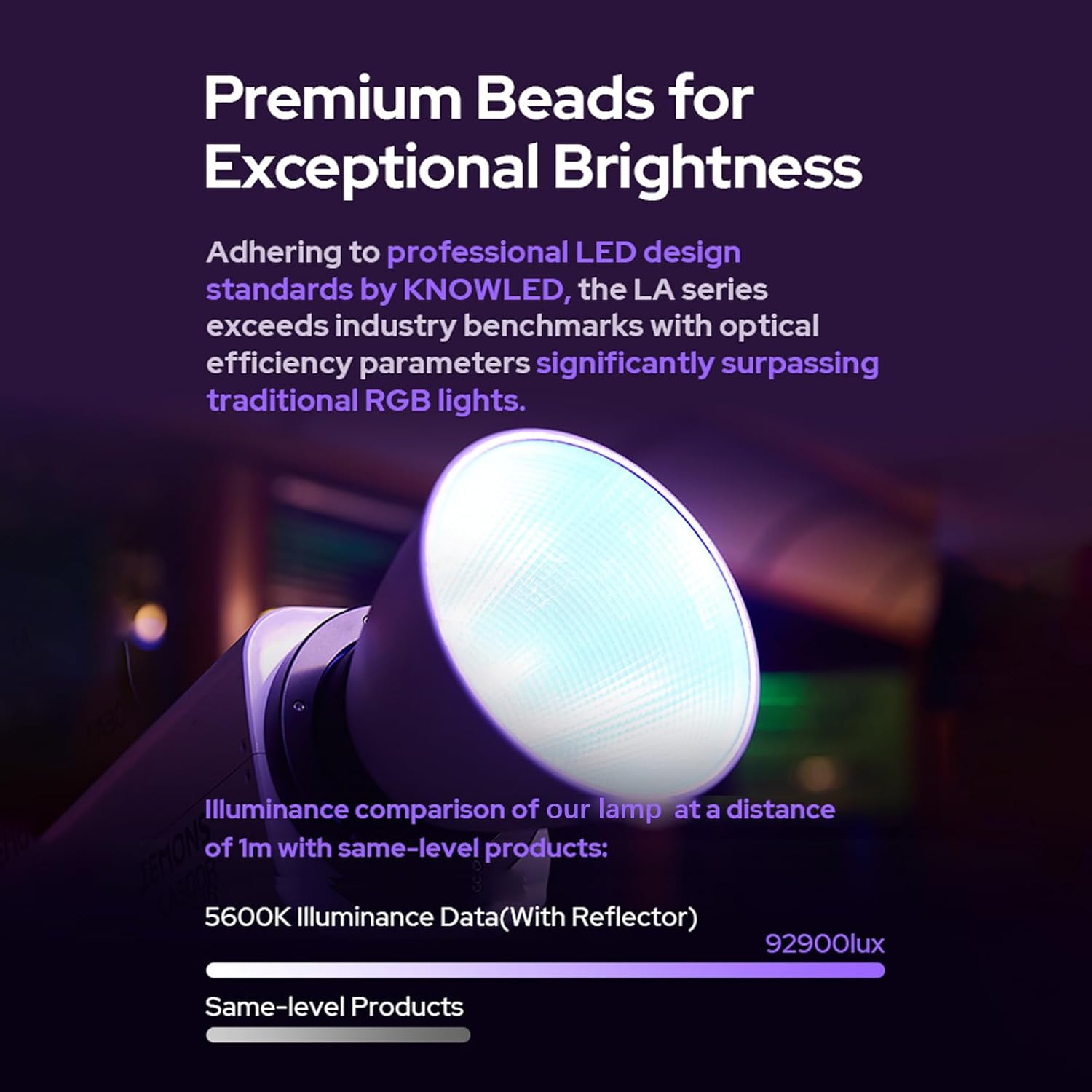 Luz LED Bicolor Godox Litemons LE300Bi de 320 W Blanca 8