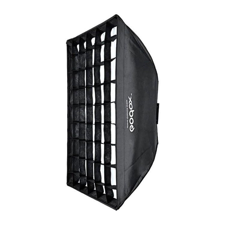 Softbox Godox de 80 × 120 cm con Grilla y Montura Bowens 1