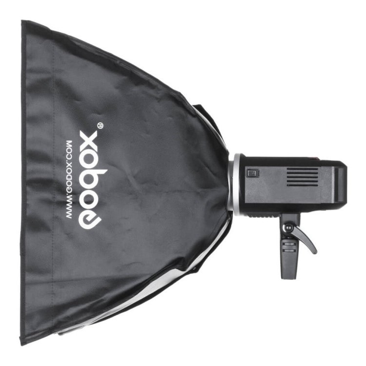 Softbox Godox de 60 × 60 cm con Grilla y Montura Bowens 3