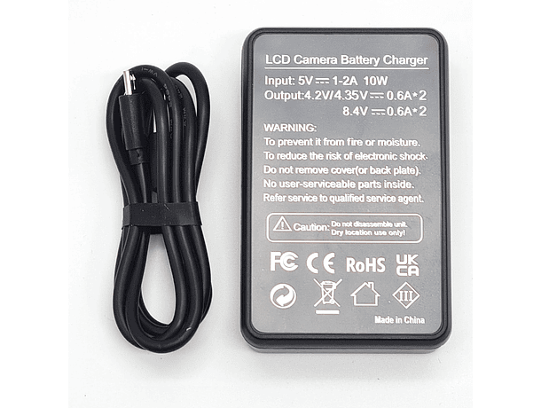 Cargador Doble Iluminus para Baterías Fujifilm NP-W235