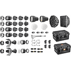 Kit de 4 Luces LED RGB Godox MS60R de 60 W con Accesorios y Maleta 11