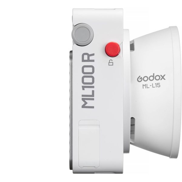 Kit de Luz LED RGB Godox ML100R con Lente de 36° y Battery Grip 7