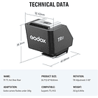 Alzador de Zapata TTL Godox TR-C para Cámaras Canon 8