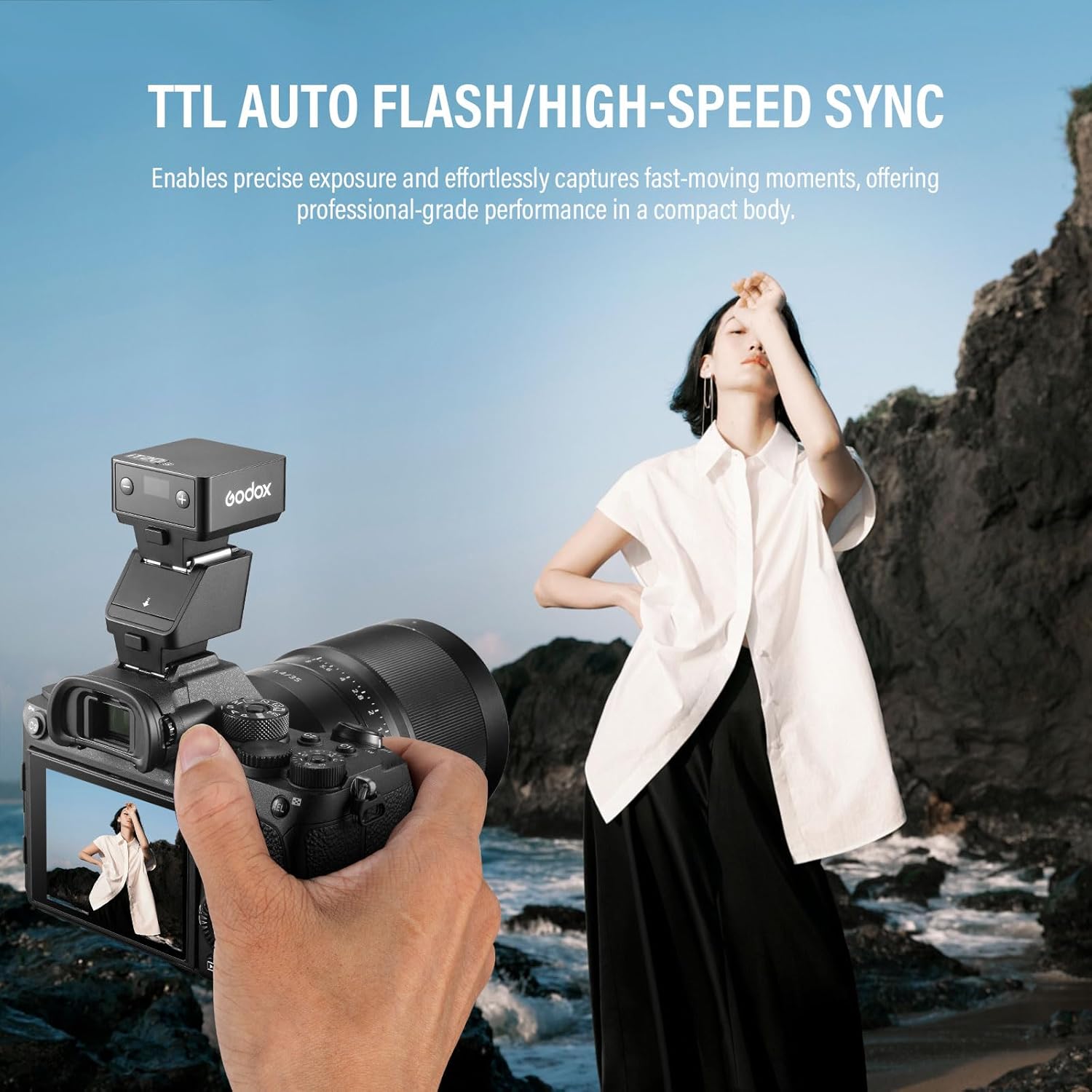 Alzador de Zapata TTL Godox TR-C para Cámaras Canon 3