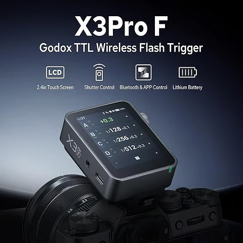 Trigger Inalámbrico Godox X3Pro F TTL para Cámaras Fujifilm