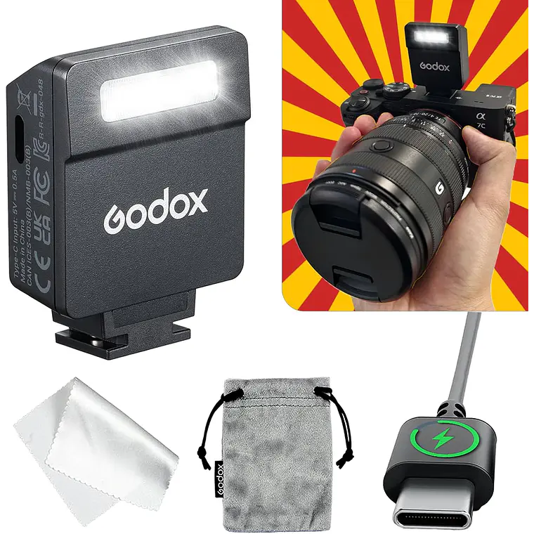 Flash Mini Godox iM22 con Batería Recargable 10