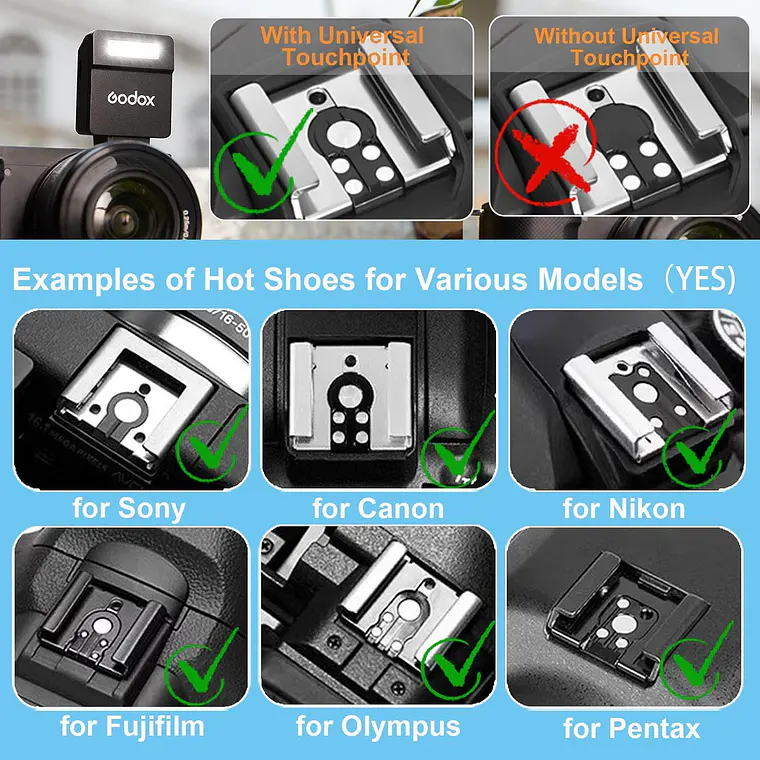 Flash Mini Godox iM22 con Batería Recargable 6