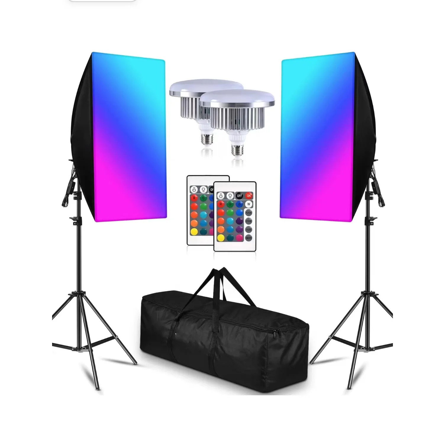 Kit de Luces Led Iluminus IL-YX-RGX02 RGB Con Softbox