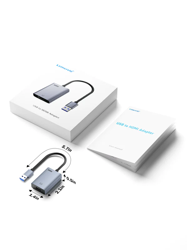 Adaptador de Video Lemorele LC06 Plus de USB a HDMI Full HD 6