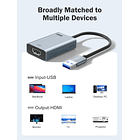Adaptador de Video Lemorele LC06 Plus de USB a HDMI Full HD 3