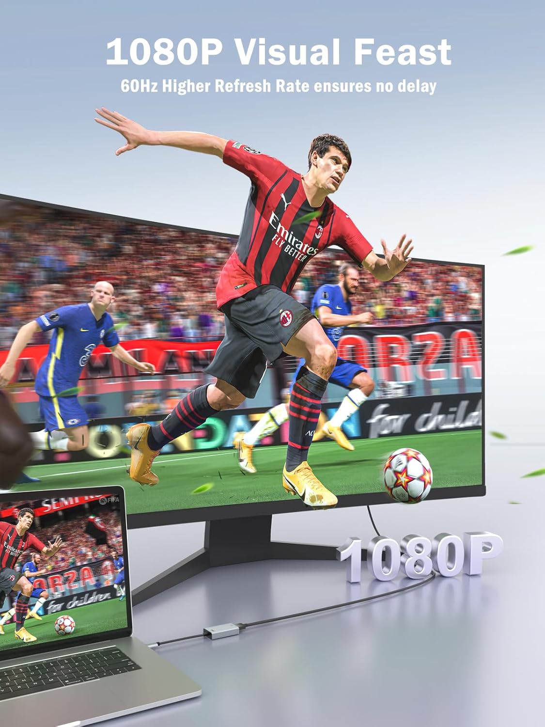 Adaptador de Video Lemorele LC06 Plus de USB a HDMI Full HD 2