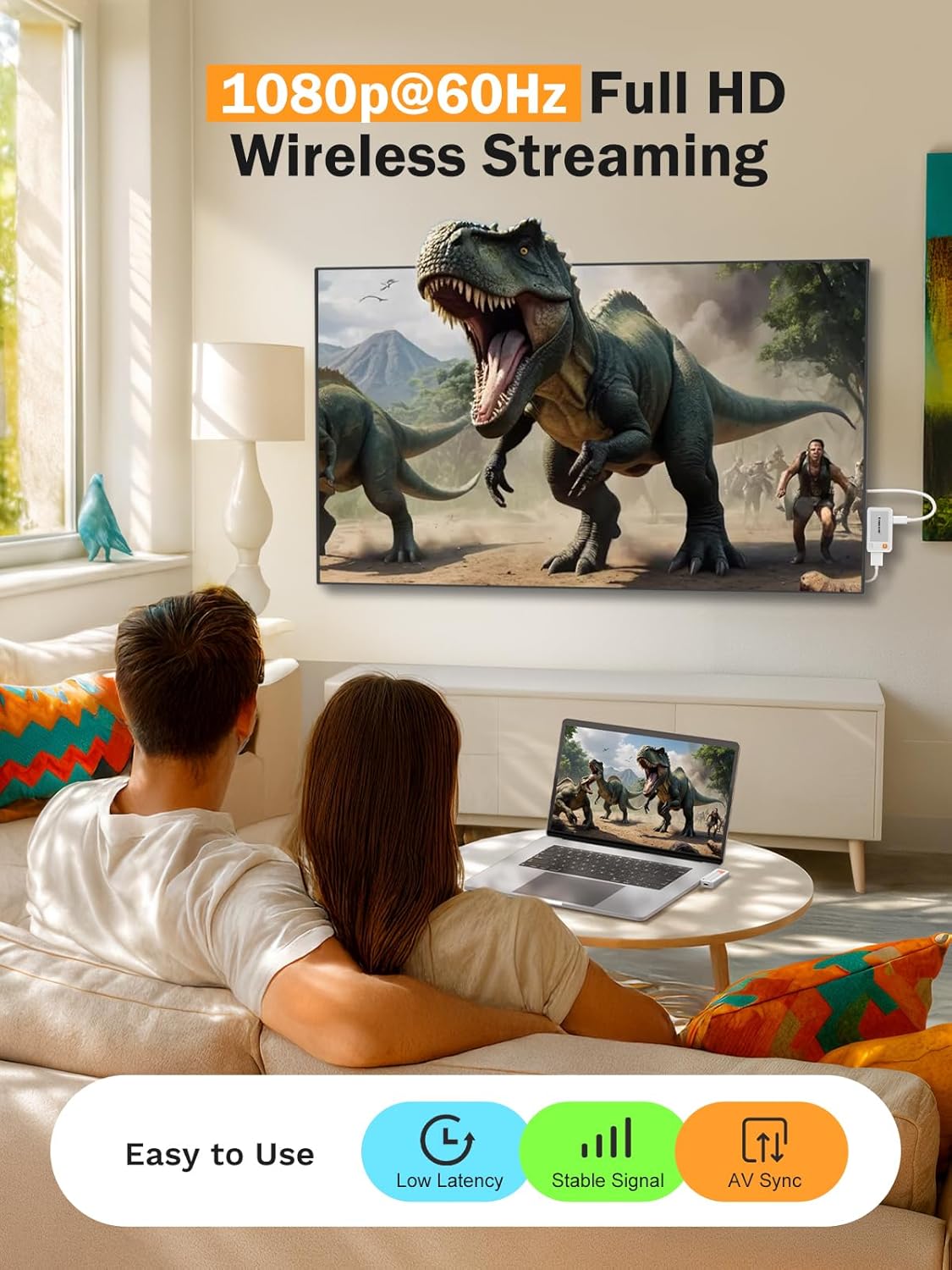 Sistema de Transmisión HDMI Inalámbrico Lemorele P400 1080p 3