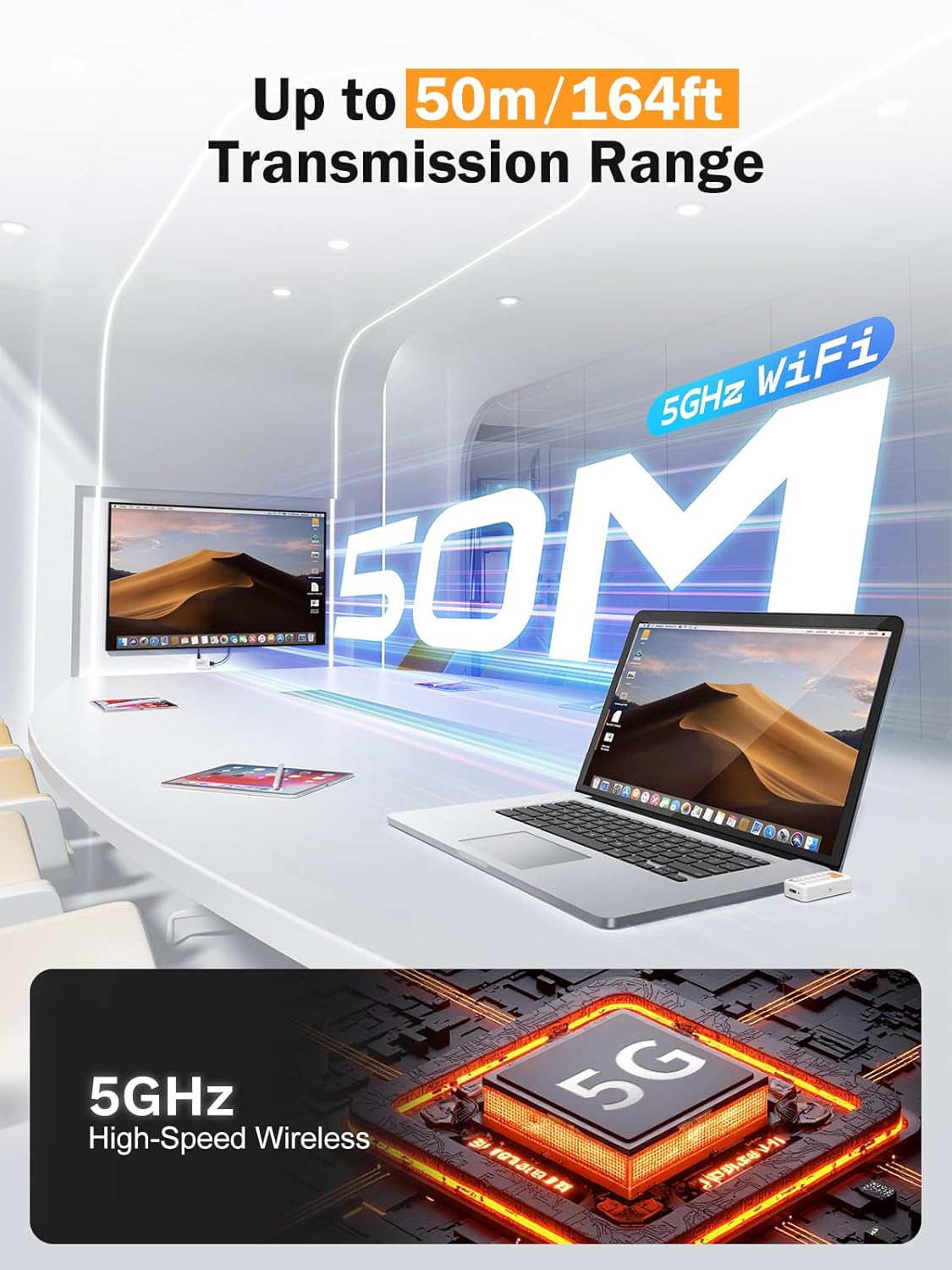 Sistema de Transmisión HDMI Inalámbrico Lemorele P400 1080p 7