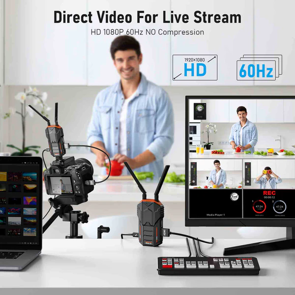 Kit Transmisor y Receptor de Video Inalámbrico Lemorele R100 Plus 5