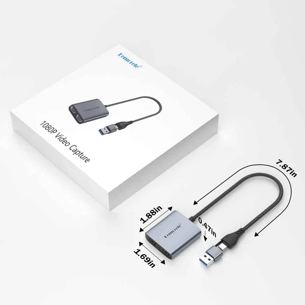 Capturadora de Video Lemorele AC07 Full HD 1080p con Conexión USB y USB-C 7