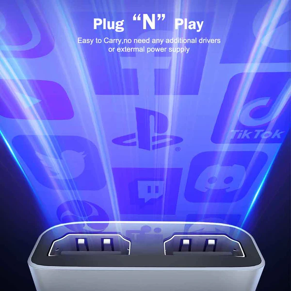 Capturadora de Video Lemorele AC07 Full HD 1080p con Conexión USB y USB-C 2