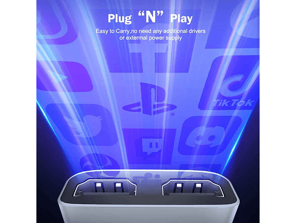 Capturadora de Video Lemorele AC07 Full HD 1080p con Conexión USB y USB-C