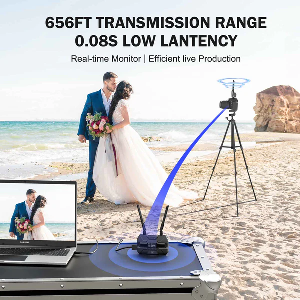 Receptor Adicional de Video Inalámbrico Lemorele R200-RX para Sistema R200 4