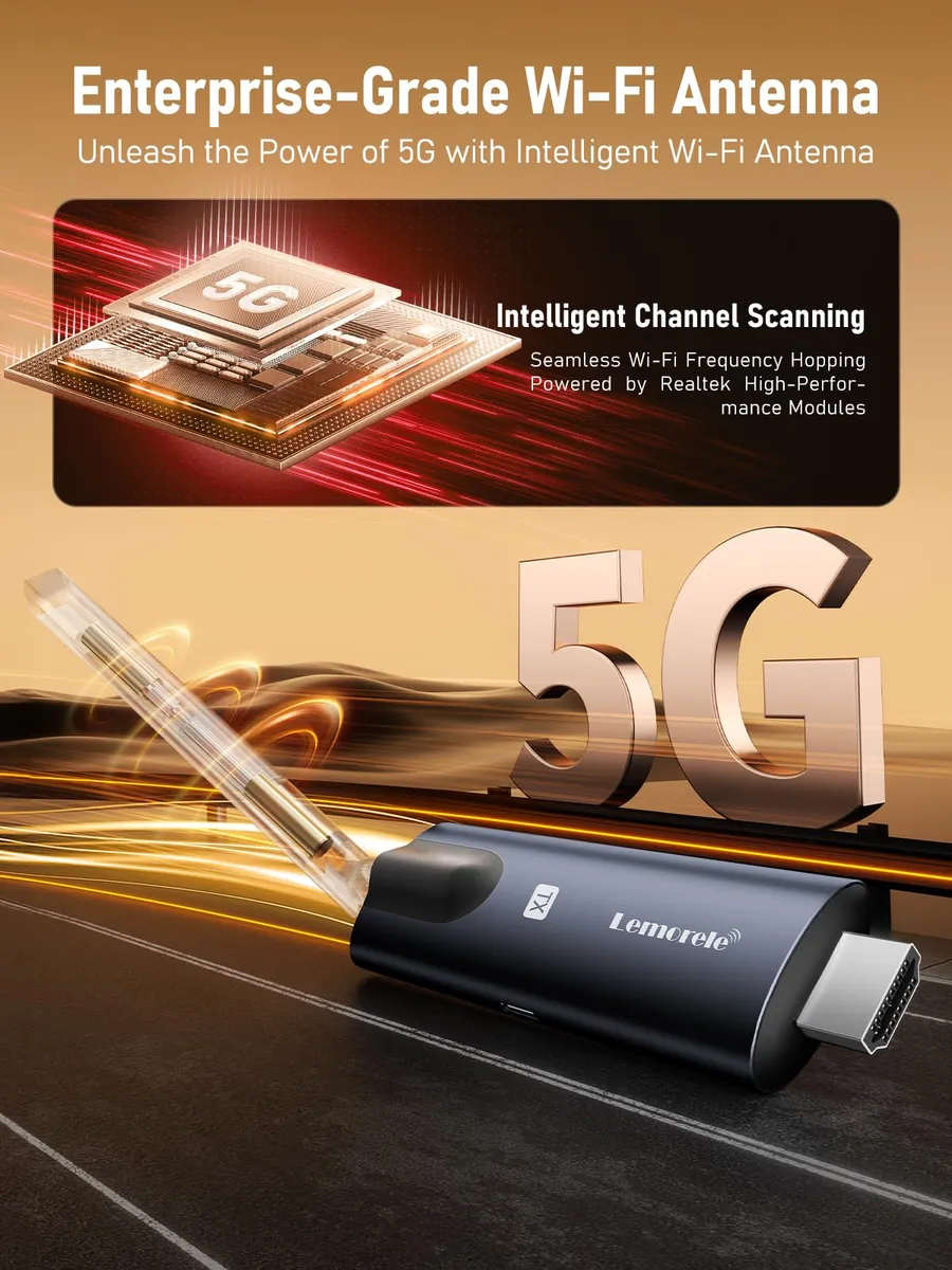 Sistema de Transmisión de Video Inalámbrico Lemorele R1010 con 1 Transmisor y 2 Receptores  8