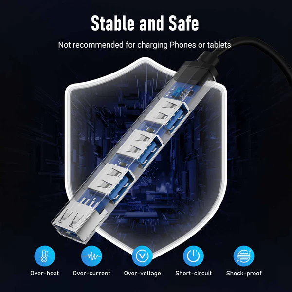 Hub USB-C Inteligente Lemorele TC53 para Expansión de Dispositivos 5