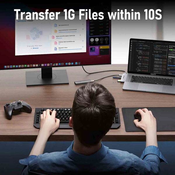 Hub USB-C Lemorele TC52 7 en 2 para MacBook Pro y MacBook Air 5