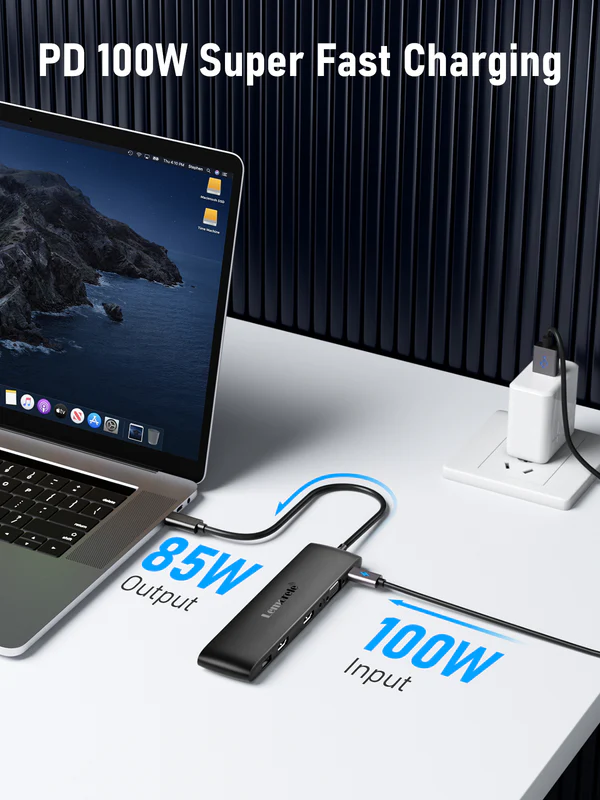 Estación Docking USB-C Lemorele TC97 12 en 1 4