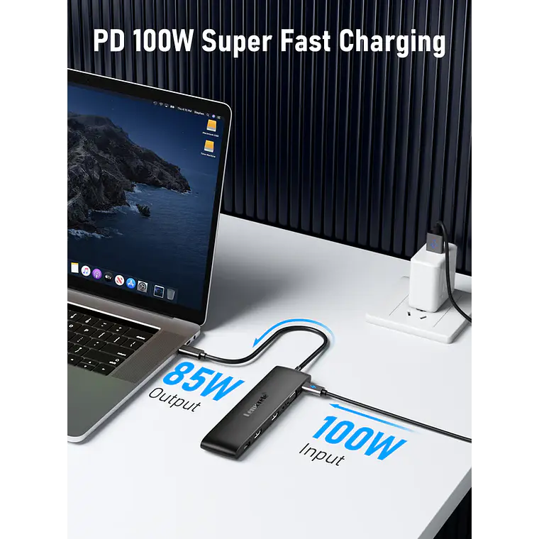 Estación Docking USB-C Lemorele TC97 12 en 1 4