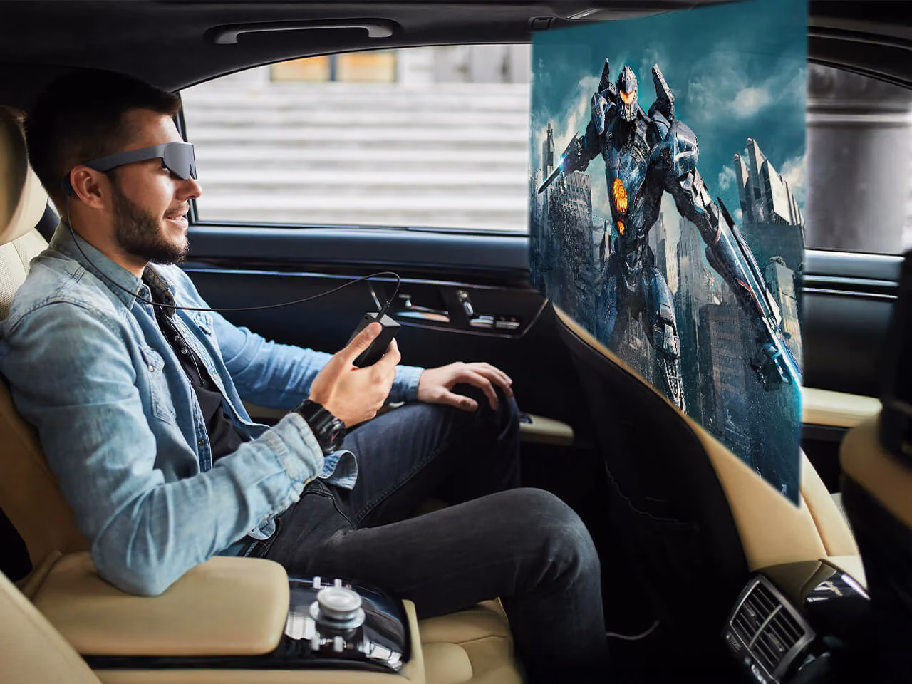 Interfaz de Streaming Lemorele Streaming Box para Fire Stick con Lentes AR y Batería Incorporada 2