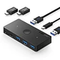 Switch KVM Lemorele H100 para Compartir hasta 5 Periféricos entre 2 Computadores - Miniatura 1