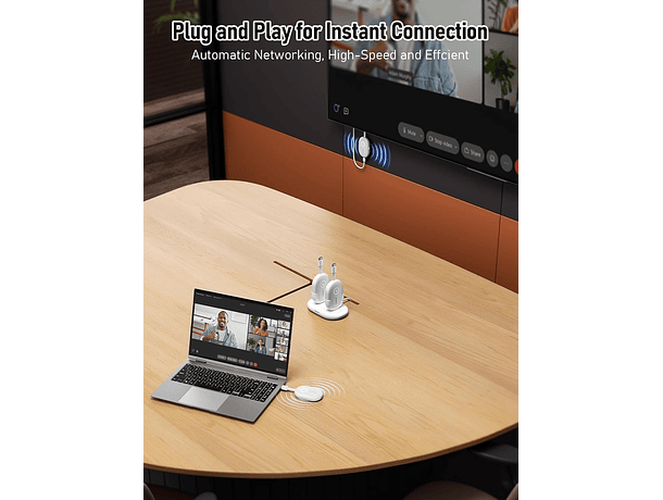 Sistema de Transmisión Inalámbrica Profesional Lemorele G500 para Reuniones sin Cables