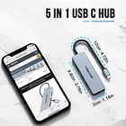Hub USB-C Lemorele TC18 5 en 1 7