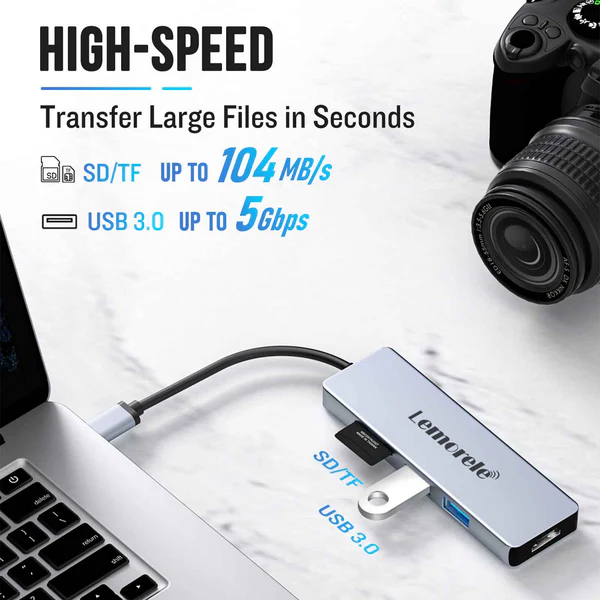 Hub USB-C Lemorele TC18 5 en 1 5