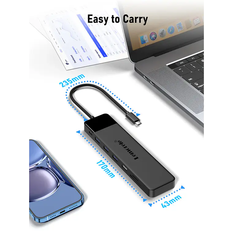 Estación Docking USB-C Lemorele TC200 13 en 1 3